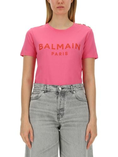 Balmain t-shirt with logo - balmain - Modalova