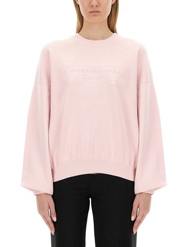 Alexander wang sweatshirt with logo - alexander wang - Modalova