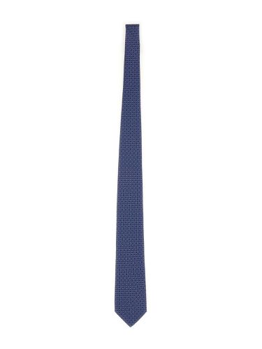 Ferragamo tie with logo print - ferragamo - Modalova