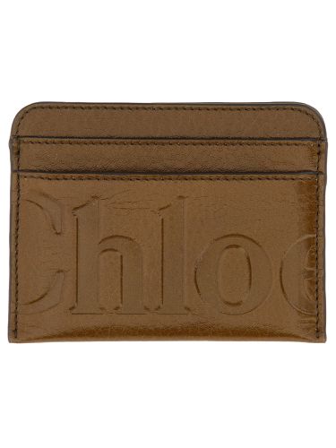 Chloe' leather card holder - chloe' - Modalova