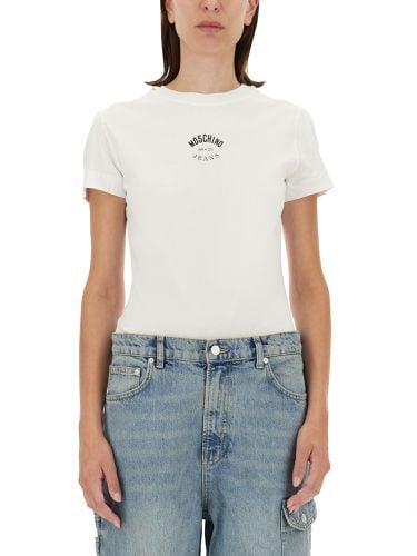 Moschino jeans t-shirt with logo - moschino jeans - Modalova