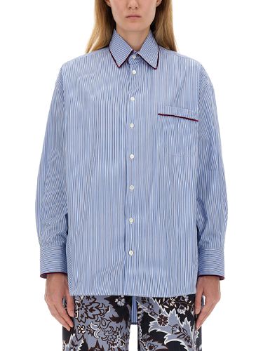 Etro striped cotton shirt - etro - Modalova