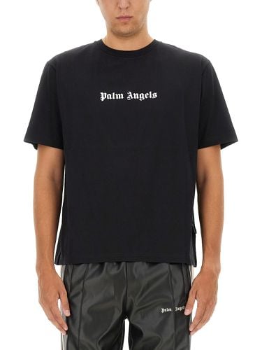 Palm angels t-shirt with logo - palm angels - Modalova