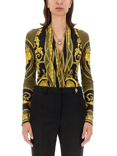 Versace bodysuit with baroque print - versace - Modalova