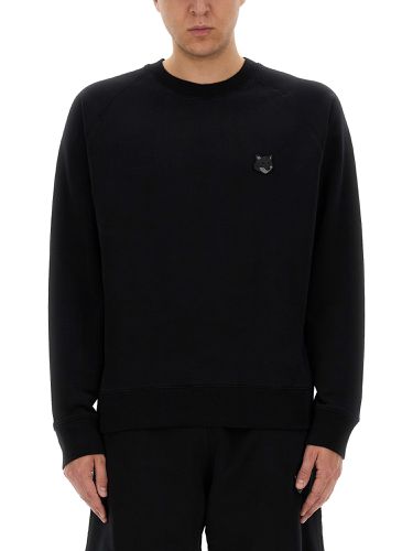 Sweatshirt with fox head patch - maison kitsuné - Modalova