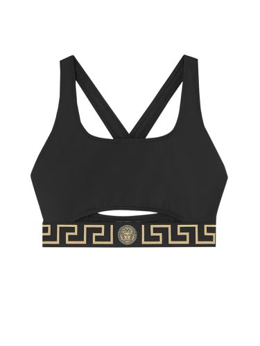 Bikini top with greek border - versace - Modalova