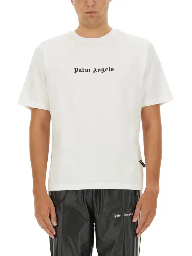 Palm angels t-shirt with logo - palm angels - Modalova