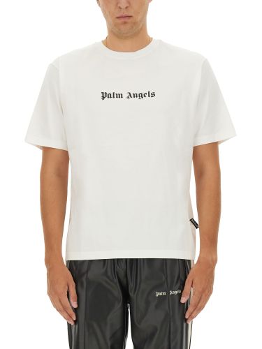 Palm angels t-shirt with logo - palm angels - Modalova