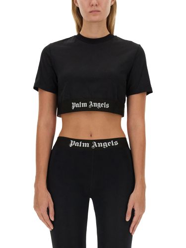 Palm angels t-shirt with logo - palm angels - Modalova