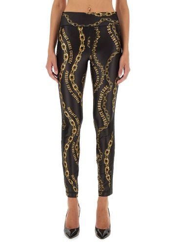 Leggings with logo - versace jeans couture - Modalova