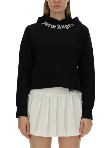 Palm angels sweatshirt with logo - palm angels - Modalova