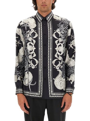 Versace silk baroque sea shirt - versace - Modalova