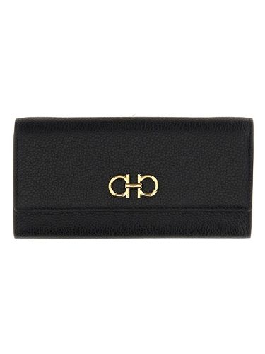 Gancini" wallet with shoulder strap - ferragamo - Modalova