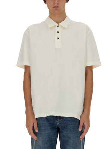 Cotton pique polo shirt - bottega veneta - Modalova