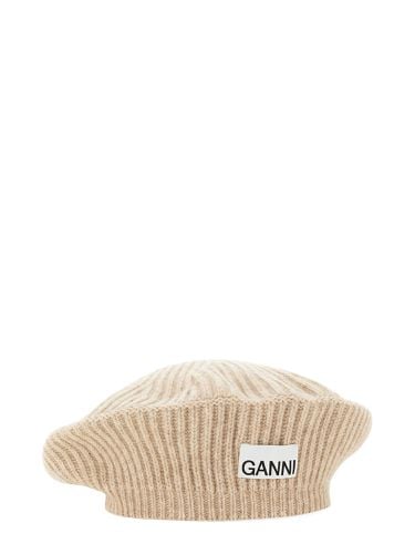 Ganni ribbed knit beanie - ganni - Modalova