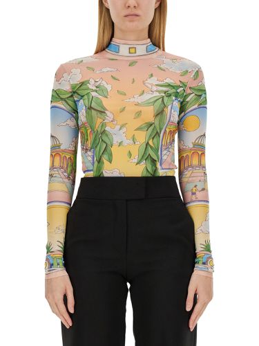 Casablanca top with print - casablanca - Modalova