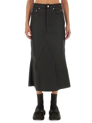 Rick owens denim skirt - rick owens - Modalova