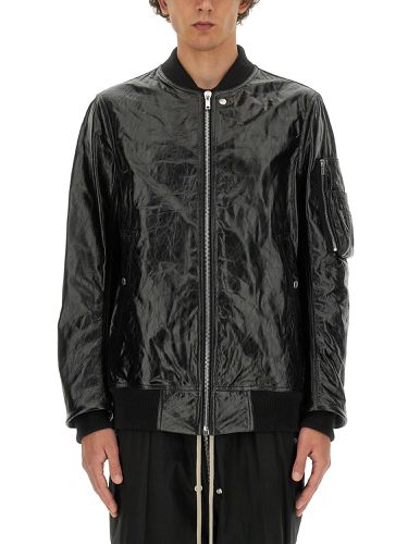 Rick owens leather bomber jacket - rick owens - Modalova