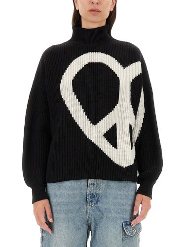 Moschino jeans jersey with logo - moschino jeans - Modalova