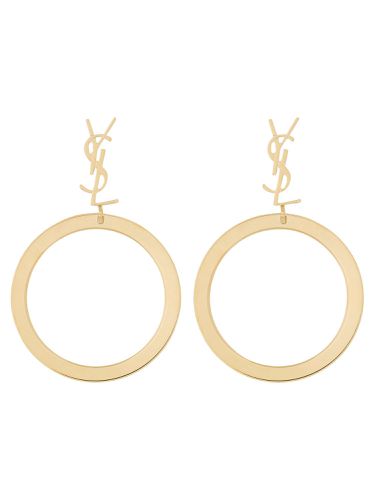 Cassandre earrings with pendant - saint laurent - Modalova