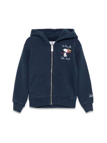 Cotton fleece hoody with zipper - mc2 saint barth - Modalova