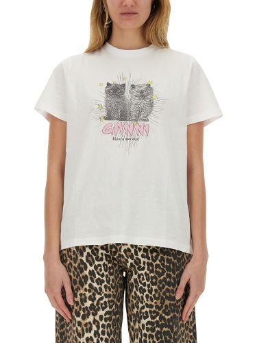 Ganni t-shirt with print - ganni - Modalova