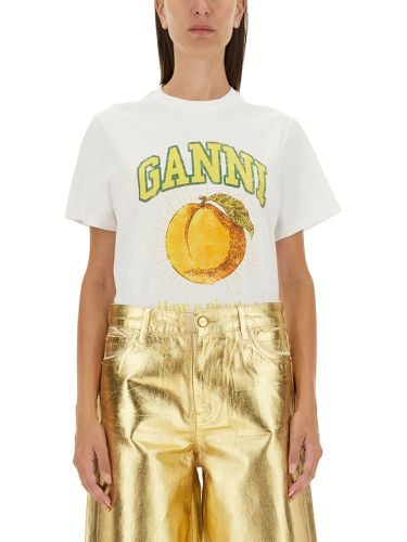 Ganni t-shirt with print - ganni - Modalova