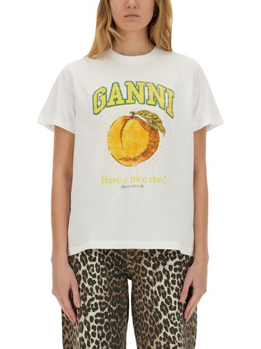 Ganni t-shirt with print - ganni - Modalova