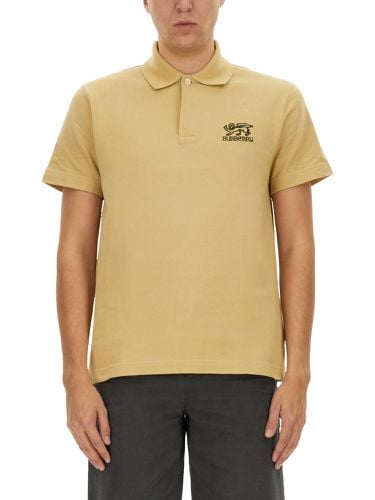 Burberry cotton pique polo - burberry - Modalova