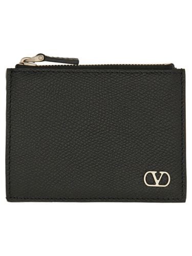 Vlogo signature" card holder - valentino garavani - Modalova