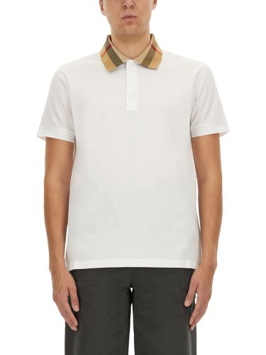 Burberry cotton pique polo - burberry - Modalova