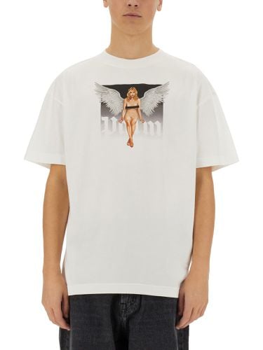 Palm angels t-shirt with logo - palm angels - Modalova