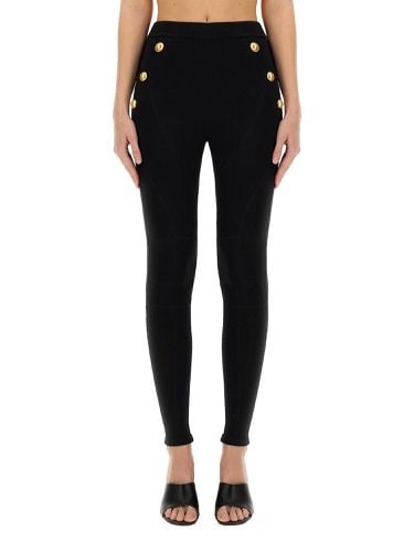 Balmain jersey leggings - balmain - Modalova