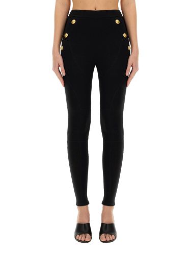 Balmain jersey leggings - balmain - Modalova