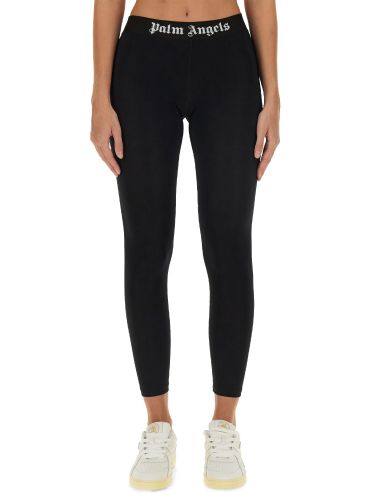 Palm angels logo leggings - palm angels - Modalova