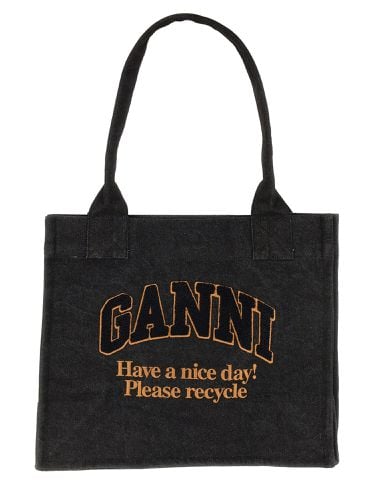 Ganni large tote bag - ganni - Modalova