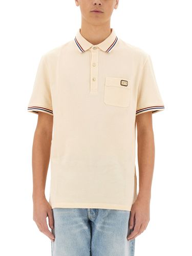 Polo shirt with vlogo patch - valentino - Modalova