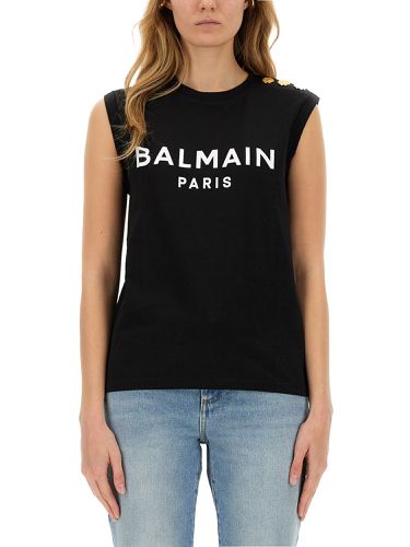 Balmain tank top with logo - balmain - Modalova