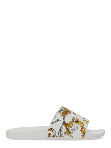 Slide sandal with logo - versace jeans couture - Modalova