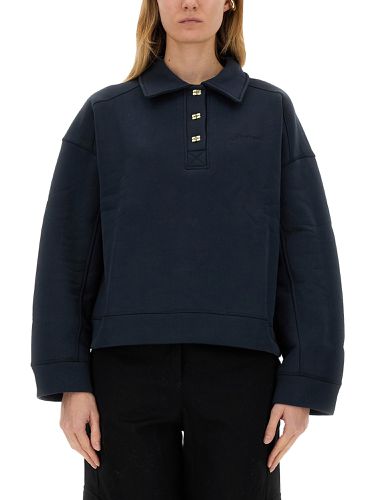 Ganni cotton polo - ganni - Modalova