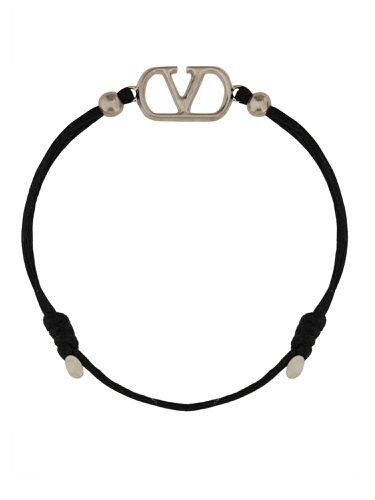 Cotton "vlogo signature" bracelet - valentino garavani - Modalova