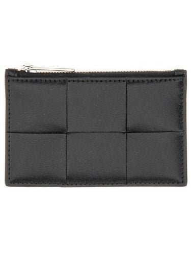 Cassette" card holder with zipper - bottega veneta - Modalova