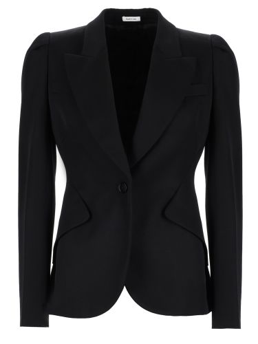 Single-breasted jacket - alexander mcqueen - Modalova