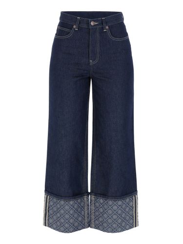 Tory burch jeans with lapels - tory burch - Modalova