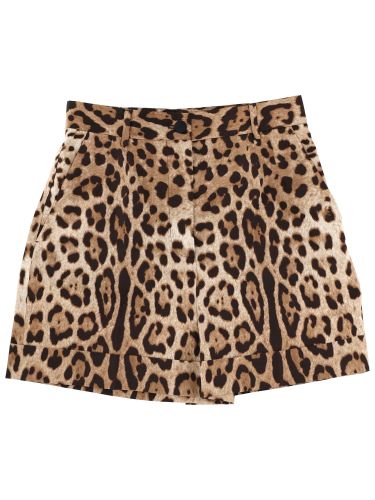 Leopard print shorts - dolce & gabbana - Modalova