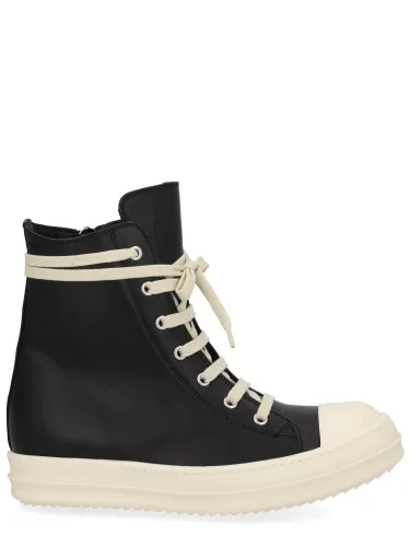 Rick owens leather sneaker - rick owens - Modalova