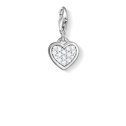 Heart Charm White 925 Sterling Jewellery - Thomas Sabo - Modalova