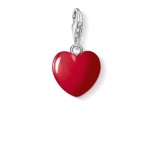 Heart Charm Red 925 Sterling Silver Jewellery - Thomas Sabo - Modalova