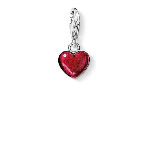 Heart Charm Red 925 Sterling Silver Jewellery - Thomas Sabo - Modalova