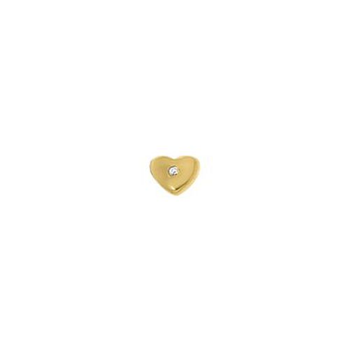 Dancing - 925/Gold-Plated Dancer Heart Cz Jewellery - MY iMenso - Modalova